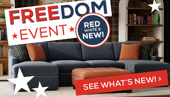 freedom event - red white and new. see whats new!