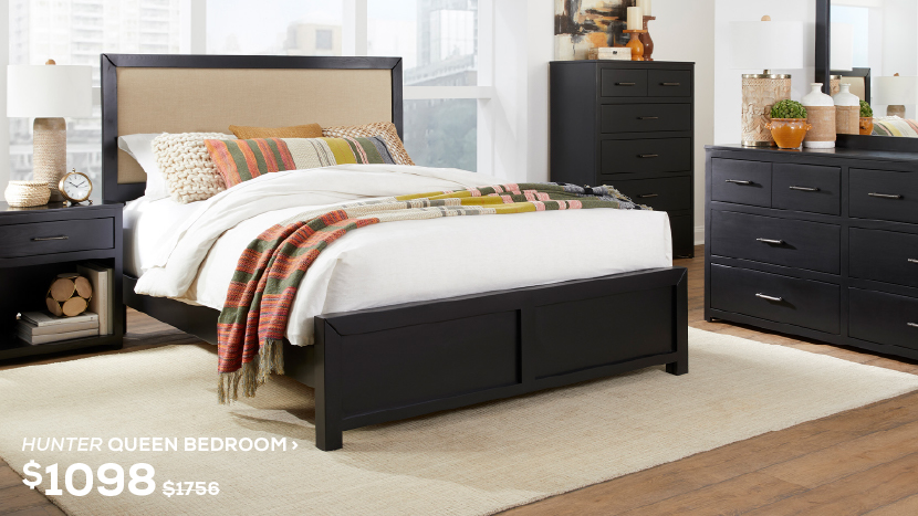 Hunter Queen Bedroom. Regular Price $1,756, Now On Sale For $1,098. Click To Shop Now