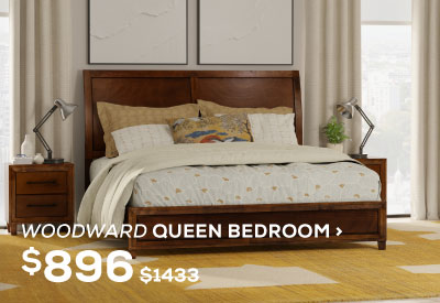 Woodward Queen Bedroom. Regular Price $1,433, Now On Sale For $896. Click To Shop Now