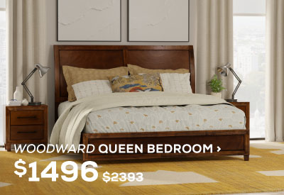 Woodward Queen Bedroom. Regular Price $1,433, Now On Sale For $896. Click To Shop Now
