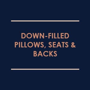 Down-Filled Pillows, Seats & Backs