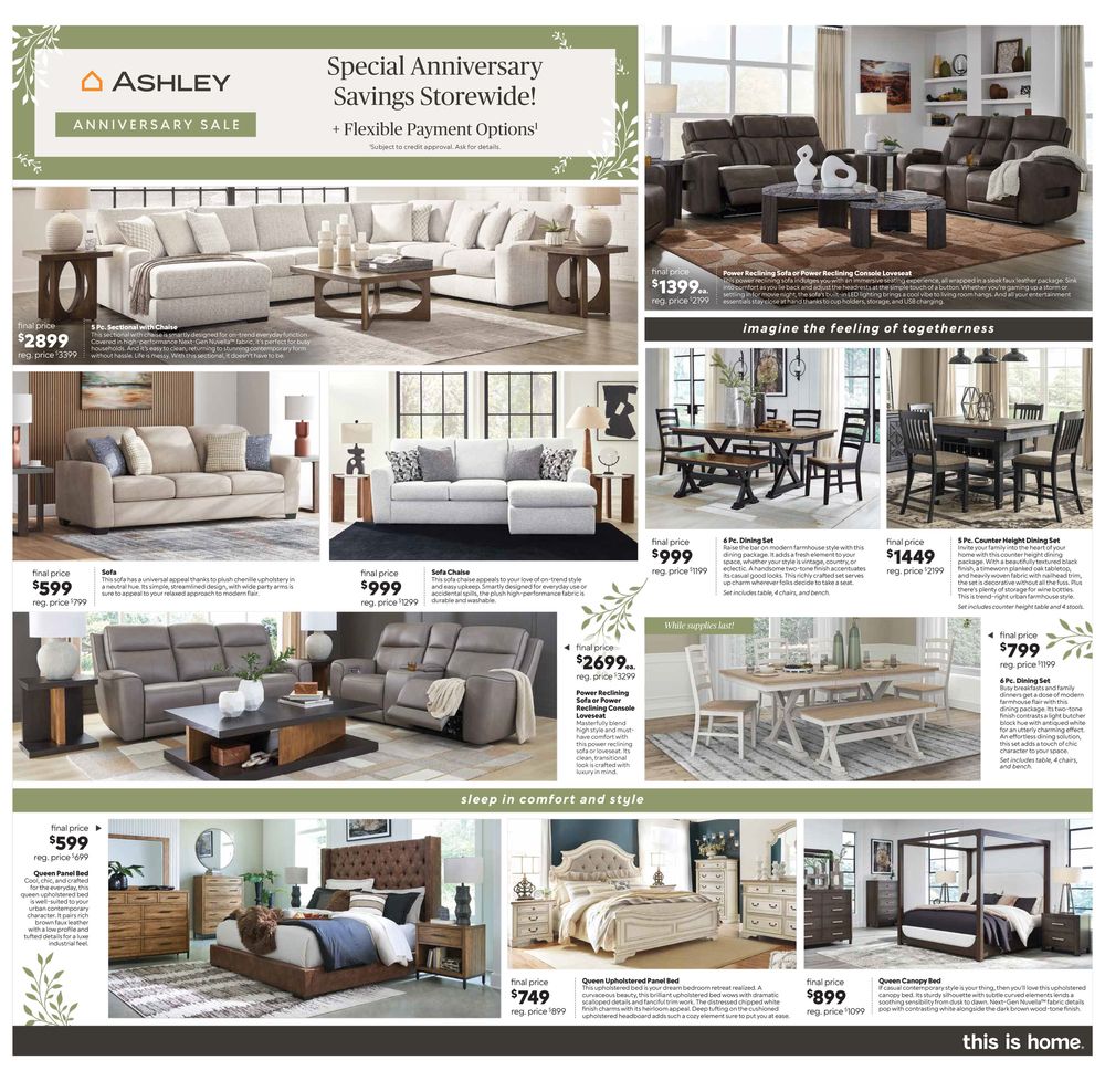 Ashley - Anniversary Sale