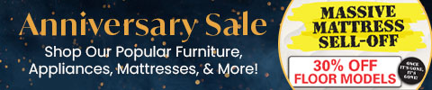 anniversary sale - save big on appliances, mattresses and more - Shop Now