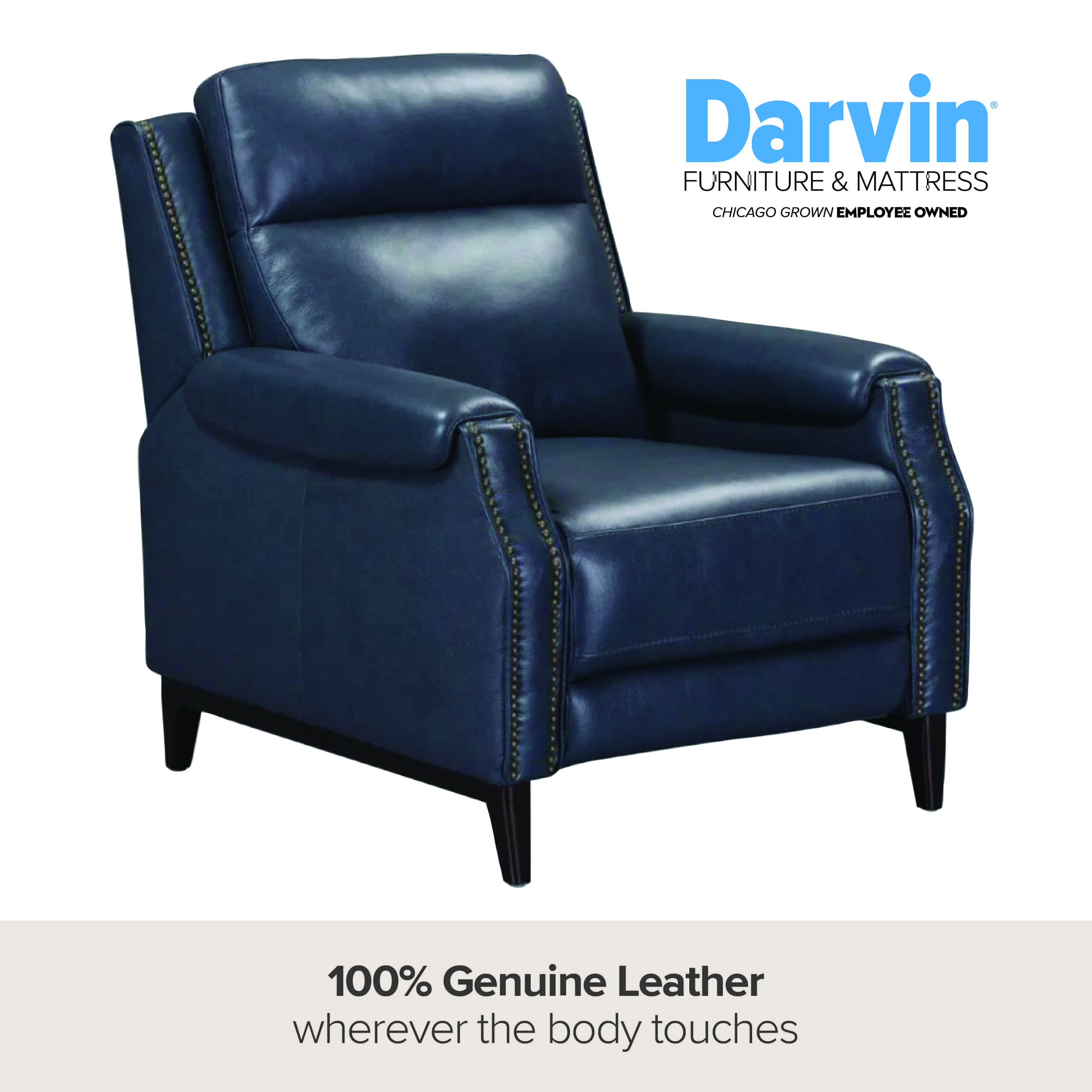 100% Genuine Leather Wherever the body touches