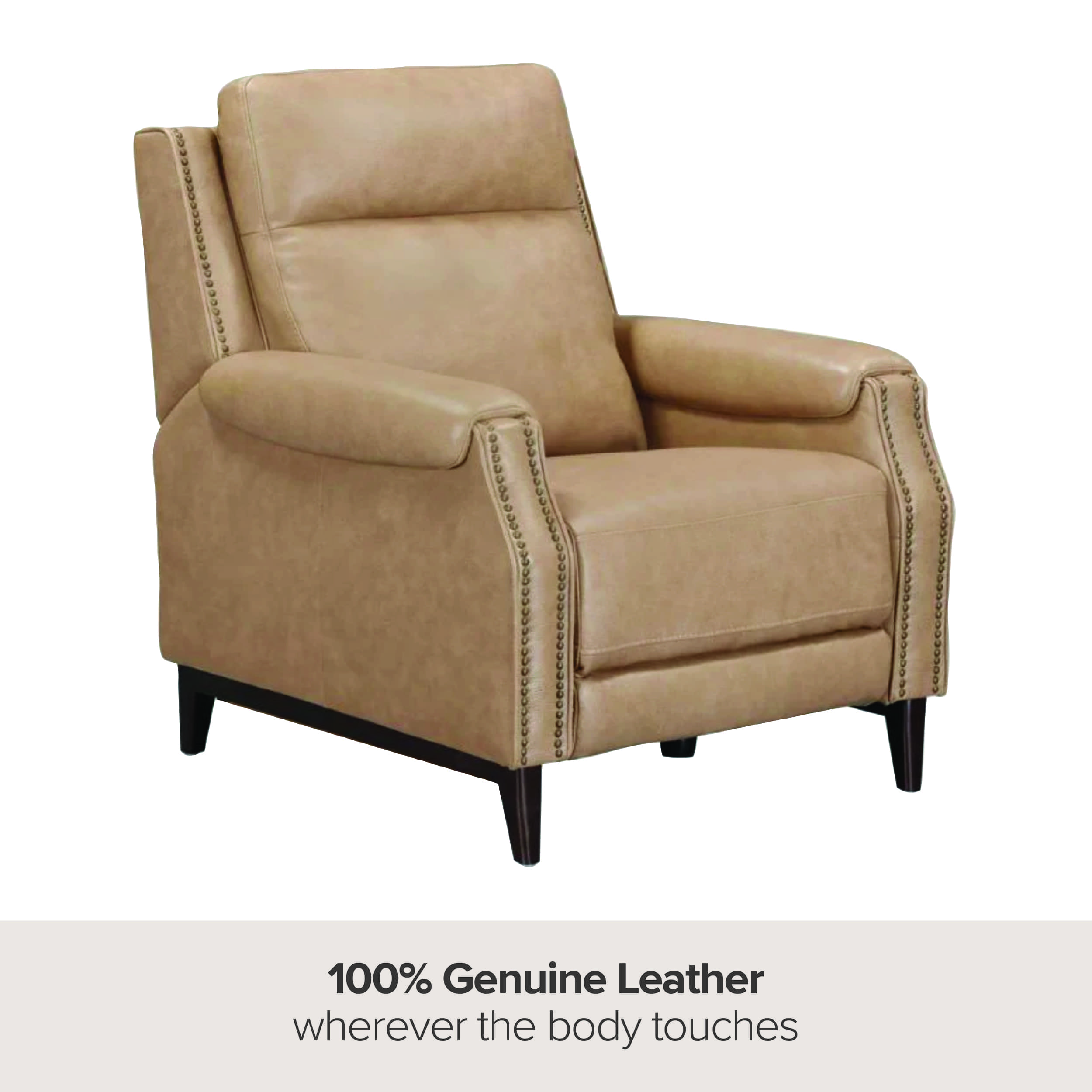 100% Genuine Leather wherever the body touches