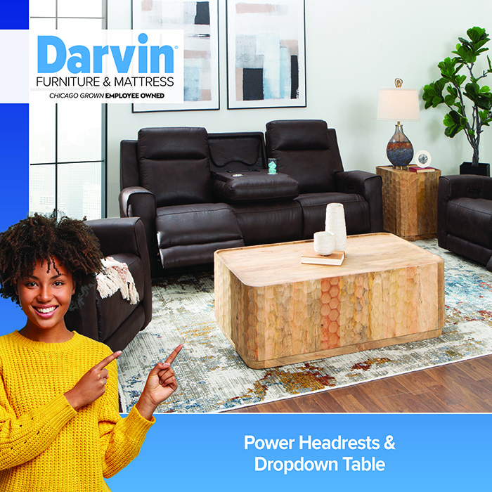 Power Headrest & Dropdown Table