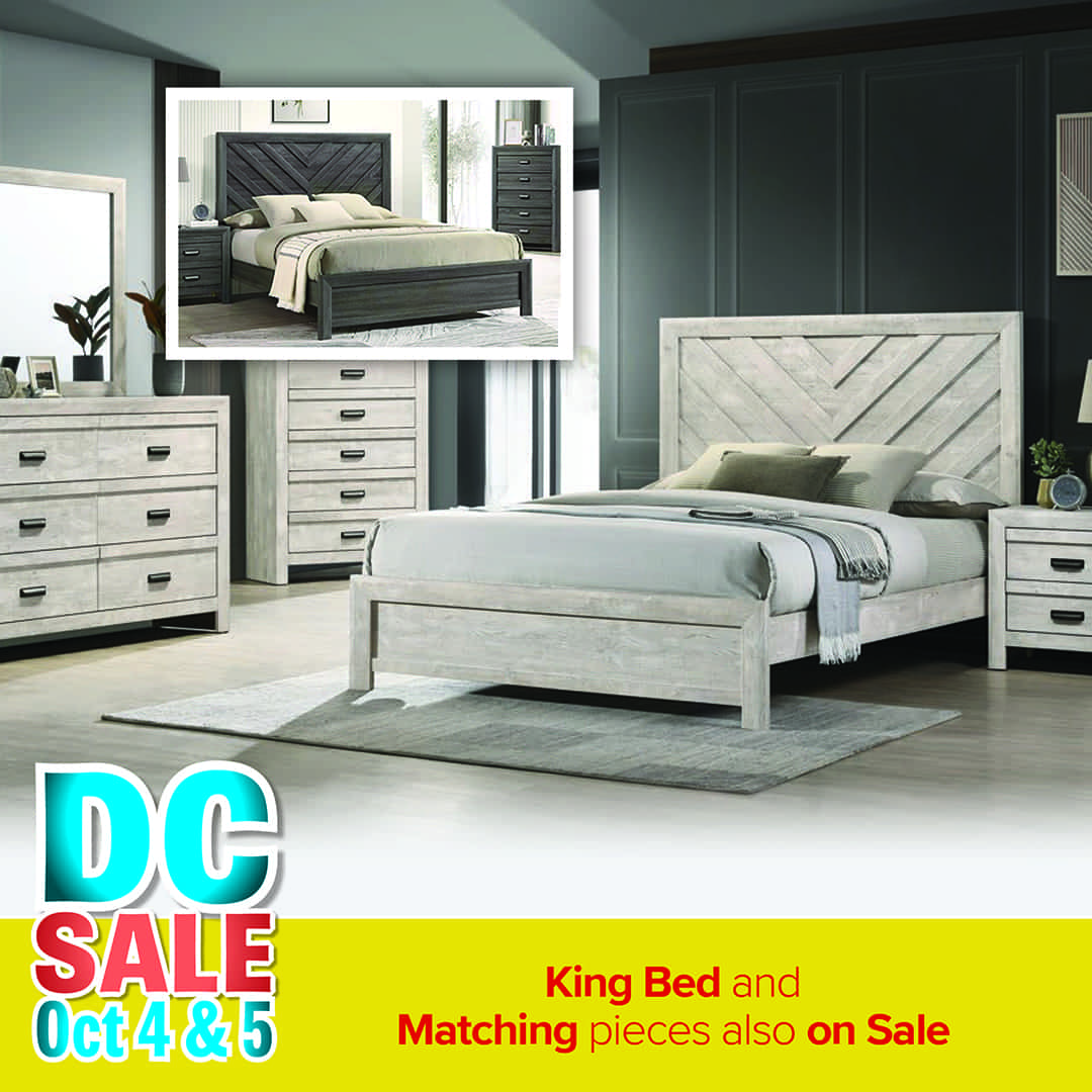 King Bed and Matching Pieces Also on Sale