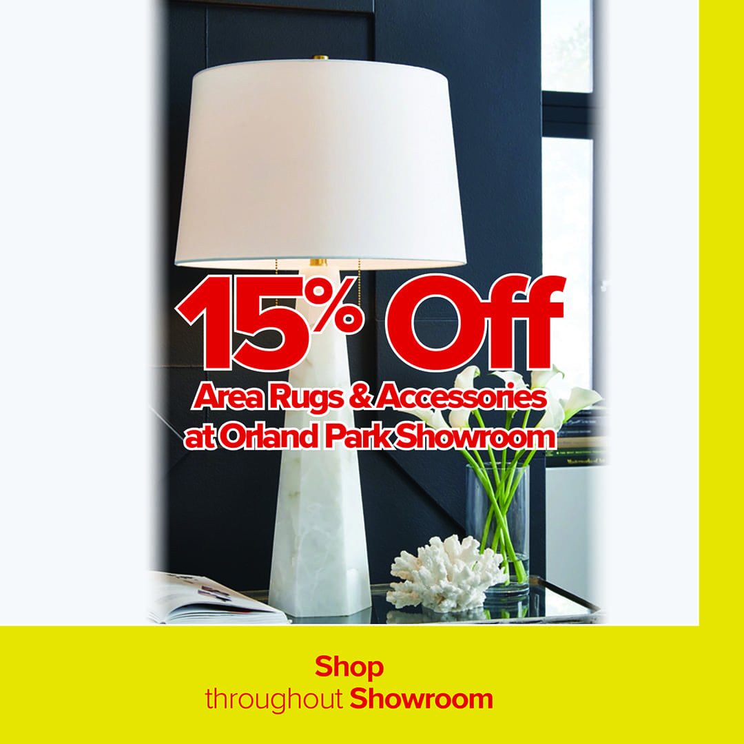 15% Off Area Rugs & Accessories at Orland Park Showroom
