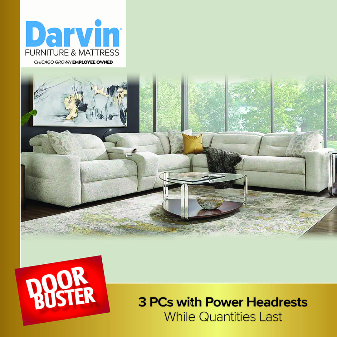 Doorbuster - 3 Pieces with Power Headrests While Quantities Last