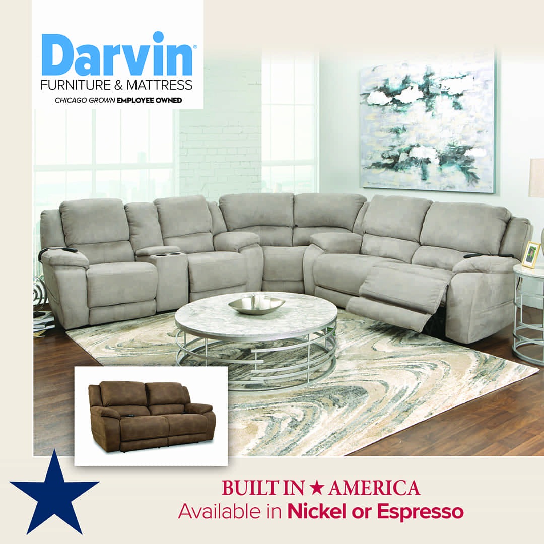 Built In America - Available in Nickel or Espresso