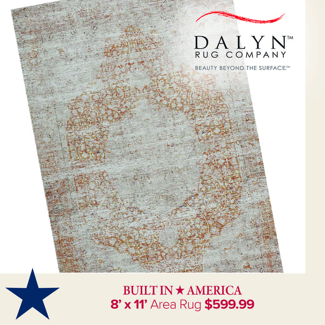 Built In America 8 in by 11 in Area Rug $599.99'
