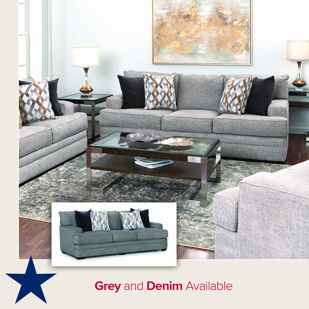 Grey and Denim Available