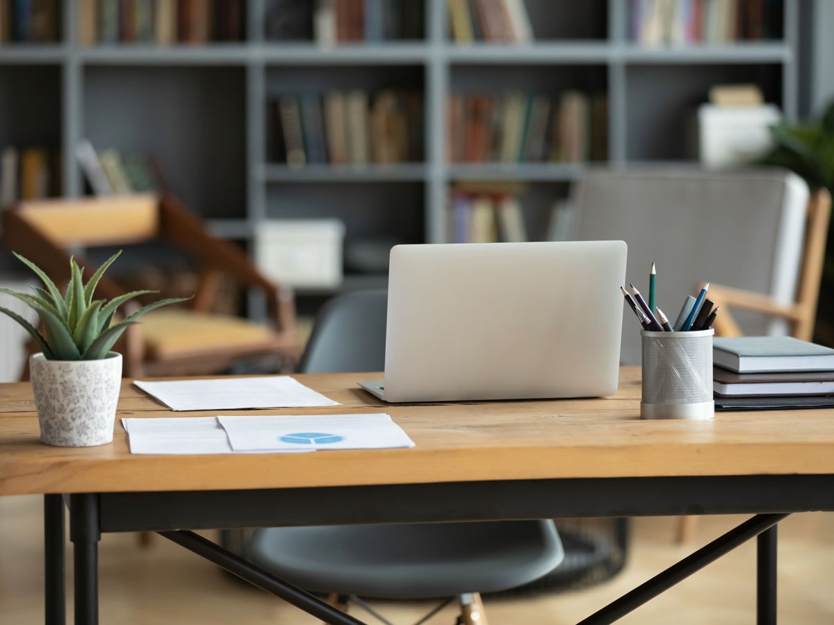 Desk Furniture with laptop