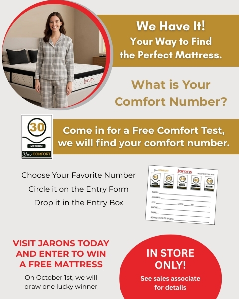 Jarons Win a Free Mattress Sale
