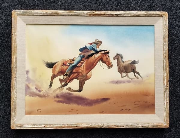 Always Chasing, Watercolor, John Craig Shepherd