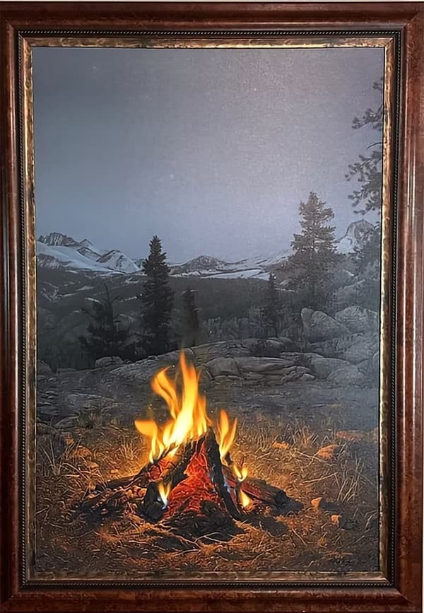 Mountain Camp, Giclee, Stephen Lyman, 36in.x54in.