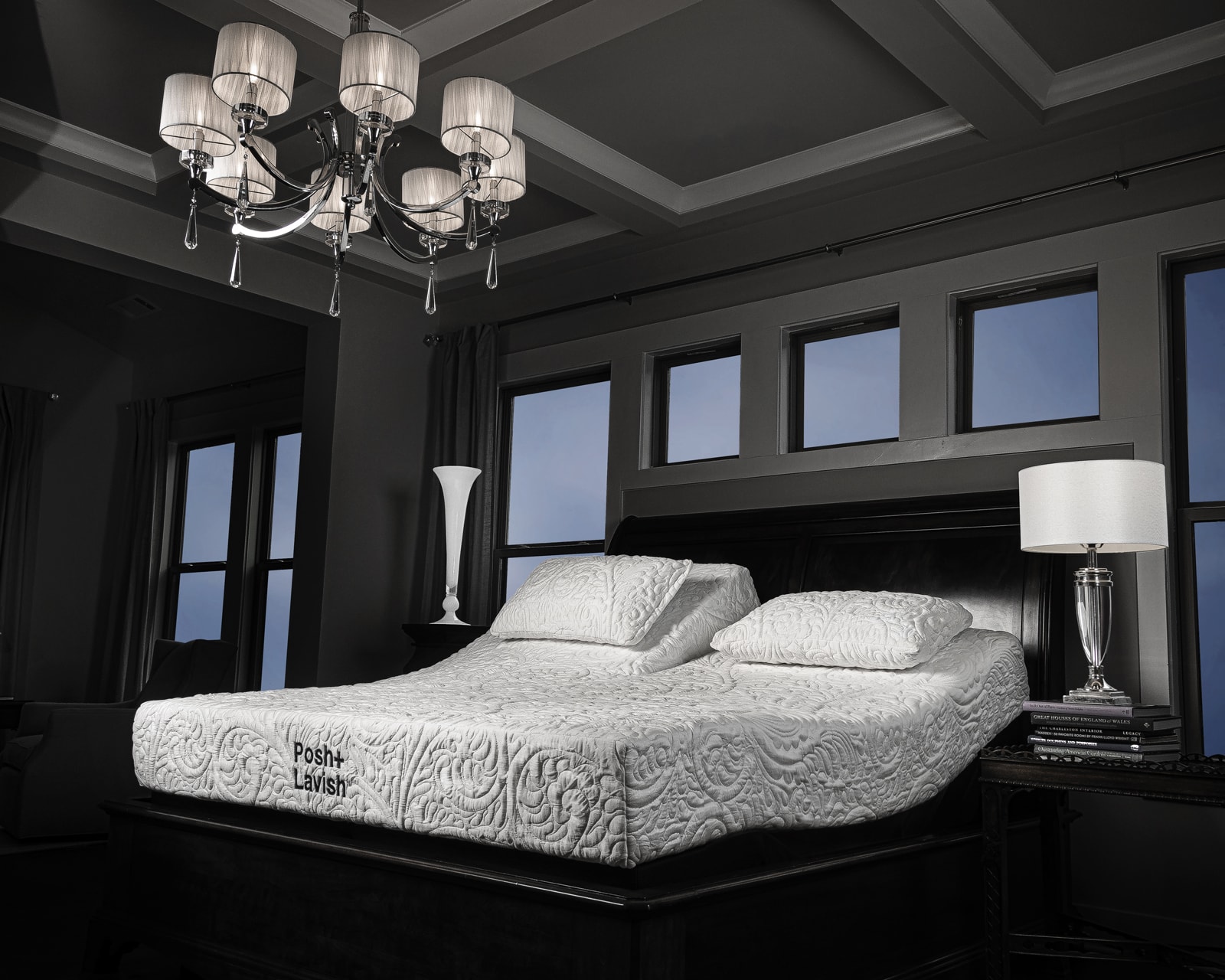 Less Snore, More Cuddle split-head adjustable sleep system, side view