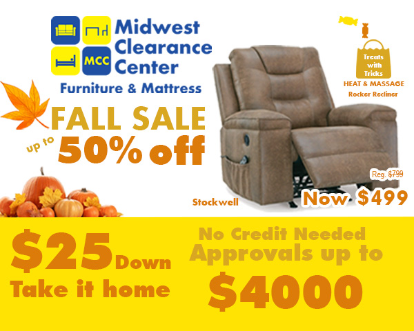 Fall Sale - Up to 50% Off Clearance & Doorbusters. Ask About $25 down take it home. No credit needed