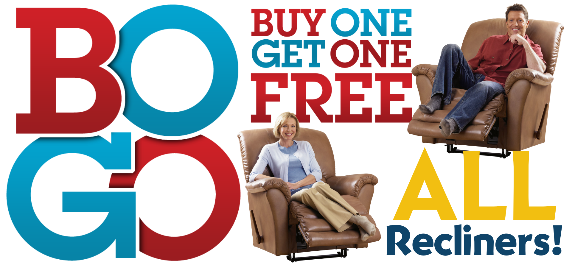 BOGO Buy One Get One Free All Recliners