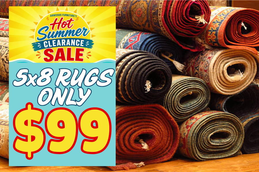 Hot Summer Clearance Sale - 5x8 Rugs Only $99