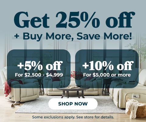 Get 25% off + Buy More, Save More! +5% off for $2,500 - $4,999, +10% off for $5,000 or more. - Shop Now