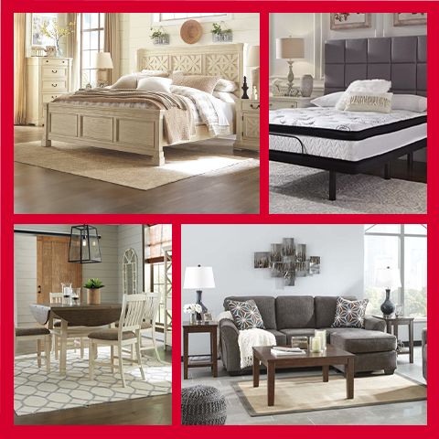 Flip Our Floor Spring Sale - Assortment of bedroom and dining room furniture