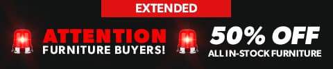 Extended - attention furniture buyers - 50% off all in stock furniture - shop now
