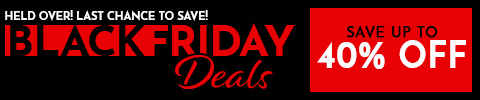 Held Over! Last Chance to Save! Black Friday Deals. Save up to 40% Off