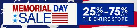 Memorial Day - 25-75% Off The Entire Store