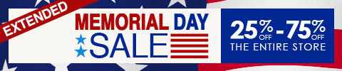 Memorial Day Extended - 25-75% Off The Entire Store