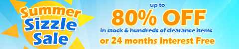 Summer Sizzle Sale - Up to 80% Off in stock & hundreds of clearance items or 24 months interest free