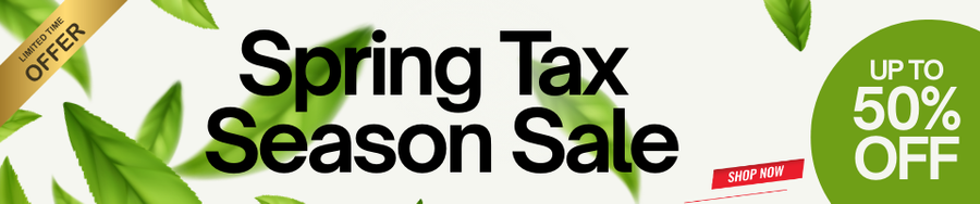 Spring Tax Season Sale - Up to 50% off - Shop Now