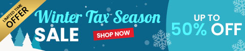 Winter Tax Season SALE Up to 50% off