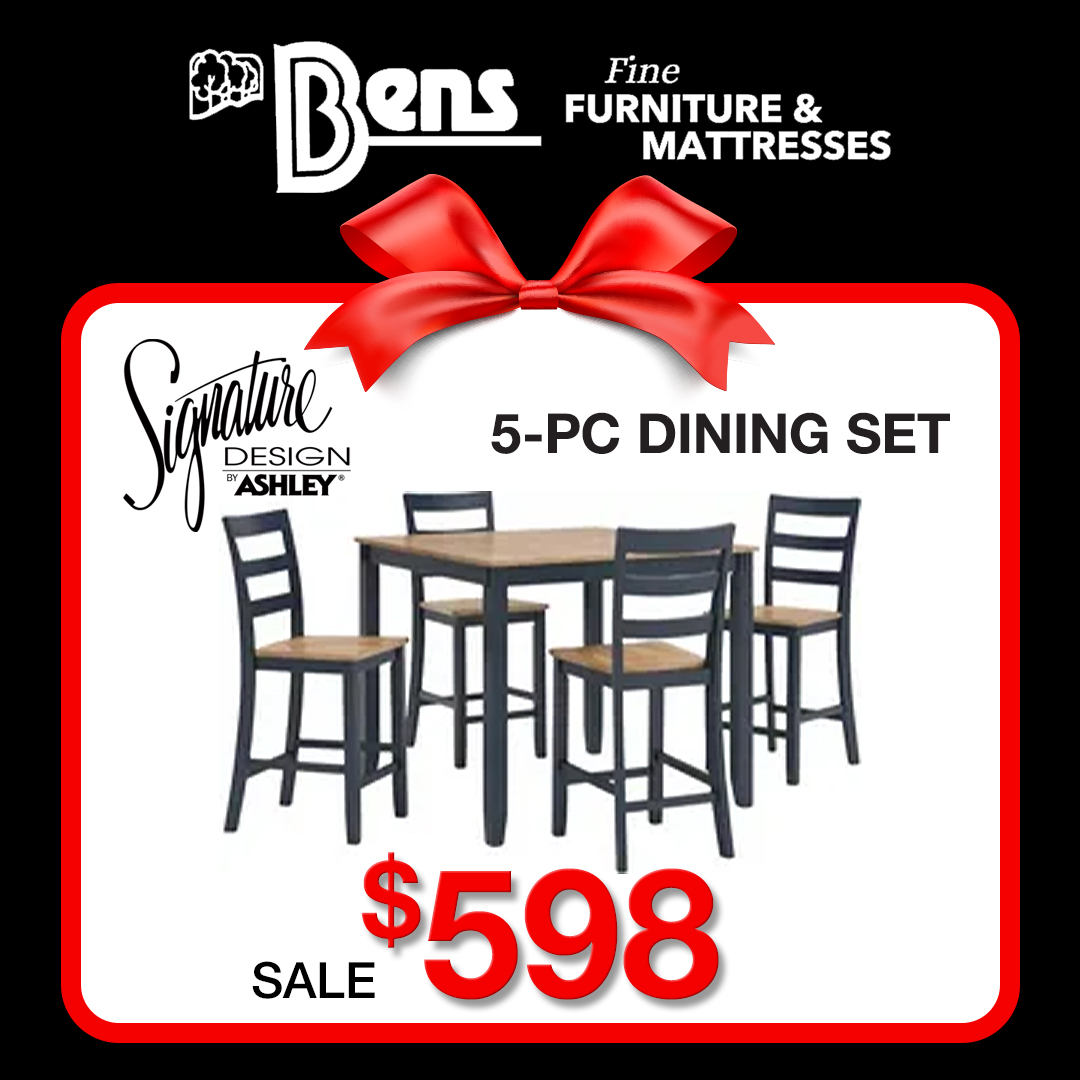 Signature Design By Ashley - 5-PC Dining Set Sale $598 - November 1-30