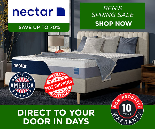 Ben's Spring Sale - Nectar - Save up to 70%. Direct to your door in days.