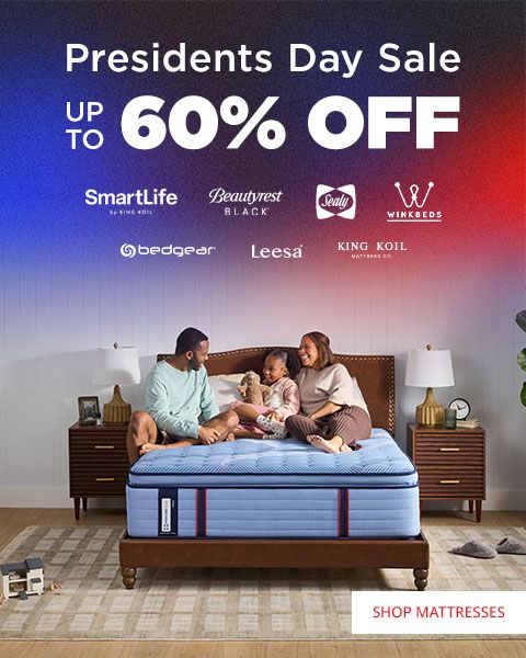 Presidents Day Sale. beautyrest black, sealy, winkbeds, leesa, King Koil, bedgear, SmartLife by King Koil - Shop Now