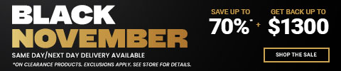 Black November - save up to 70% + get back up to $1300 - shop the sale
