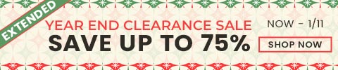 year end clearance sale EXTENDED. save up to 75% now - 1/11