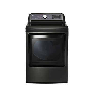 black LG dryer