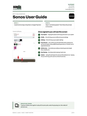 SONOS - User Guide