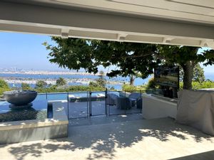Landscape speakers in commercial area