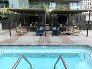 Landscape speakers in commercial area