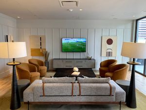 Landscape speakers in commercial area