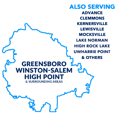 We are serving NC and the surrounding areas