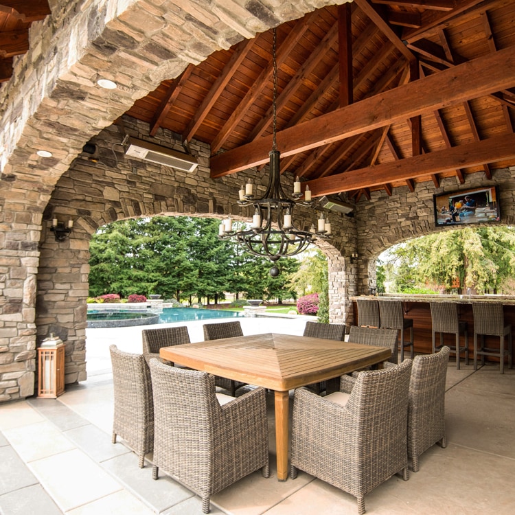 Outdoor television and audio