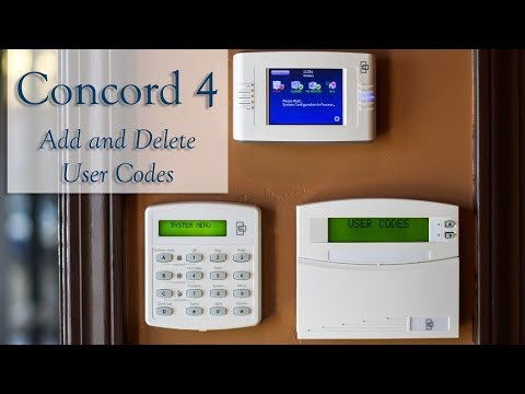 How To: Change User Codes on Concord 4