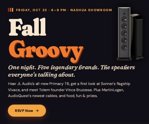 Fall Groovy - One night. Five legendary brands. The speakers everyone's talking about.