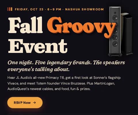 Fall Groovy - One night. Five legendary brands. The speakers everyone's talking about.