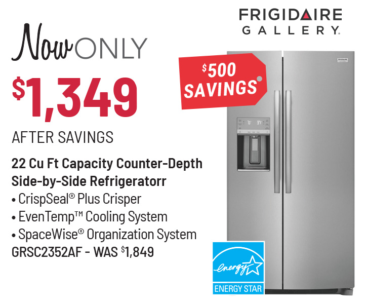 Frigidaire Gallery Refrigerator Was $3,399, Now Only $2,199 After $500 Savings