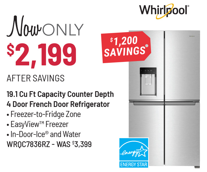 Samsung Model RF27T5241SR Refrigerator Was $2,699, Now Only $1,599 After $1,100 Savings